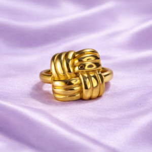 Gold Woven Knot Ring – Anti Tarnish Jewellery
