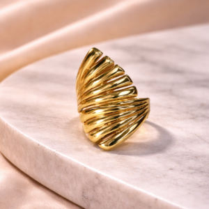 Golden Sea Shell Ring – Anti Tarnish Jewellery