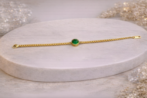 Green Stone Bracelet – Anti Tarnish Jewellery