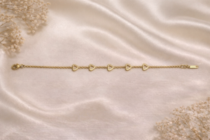 Golden Heart Bracelets – Anti Tarnish Jewellery