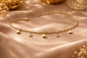 Modern Runaway Golden Bracelet – Anti Tarnish Jewellery