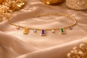 Gem Rectangle Bracelet – Anti Tarnish Jewellery